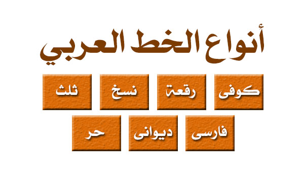 انواع الخط العربي بالصور , تعرف علي اشكال الخط العربي