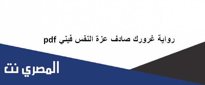 رواية غرورك صادف عزة النفس فيني , للكاتبه ضمنى