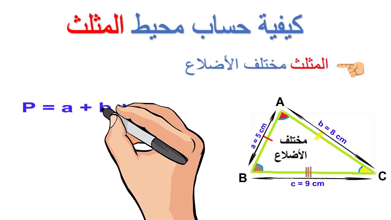 ما هو محيط المثلث - هل تعلم عن مادة الهندسه ما هو محيط المثلث هل تعلم عن مادة الهند