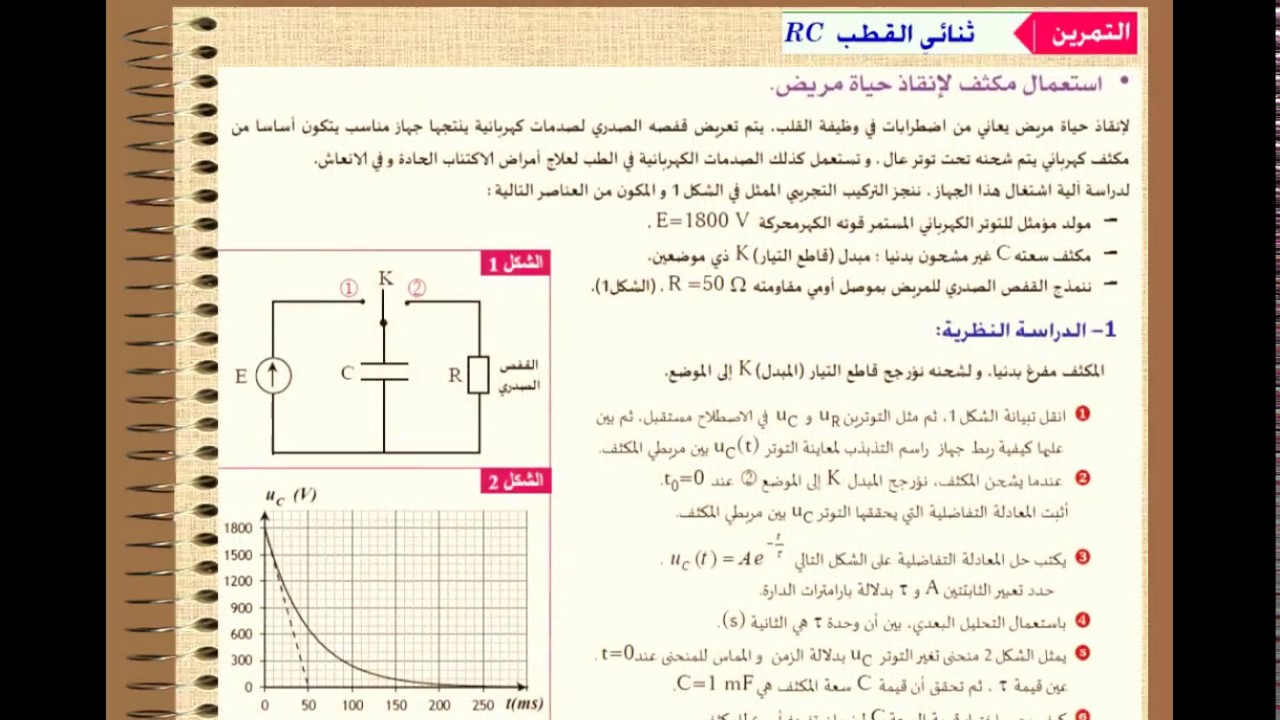 تمارين ثنائي القطب rc , التميز فى اختيار التمرين