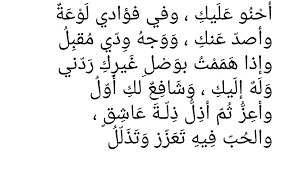 ابيات شعر فصيح عن الحب , الحب بالفصحى