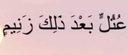 ما معنى زنيم - معاني زنيم في التفسير الميسر ما معنى زنيم معاني زنيم في التفسير الم