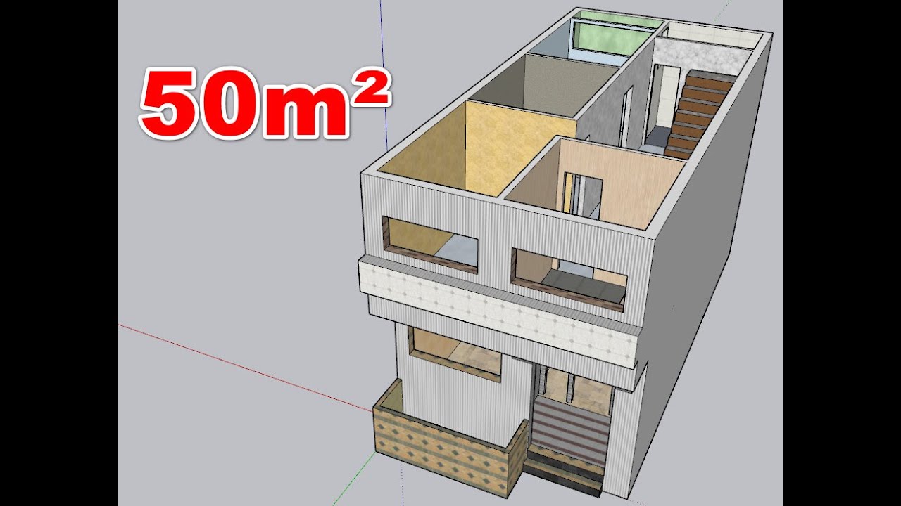 بيت 50 متر تصميمات غايه في الروعه للمناز