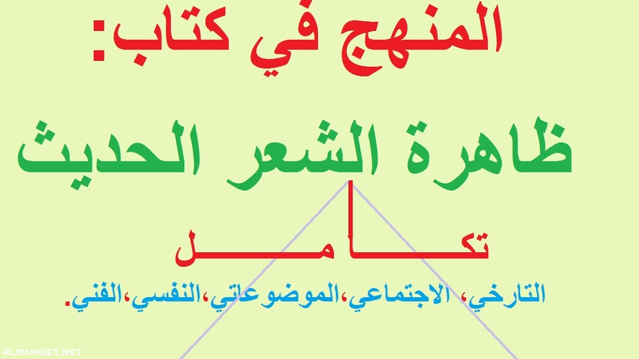 ظاهرة الشعر الحديث الفصل الاول , الشعر والادب للدارسين