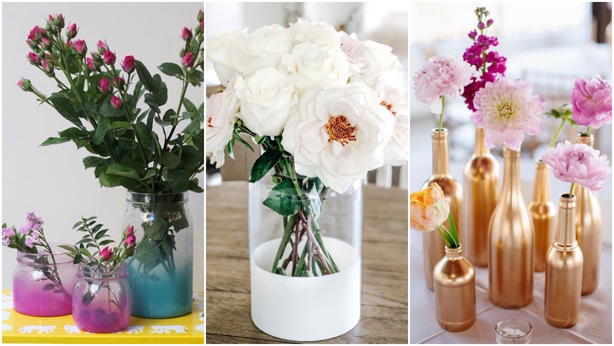 فازات شفاف-افكار لتزيين فازات شفافة بالصور Diy Home Accessories Vase Decorations Ar 32