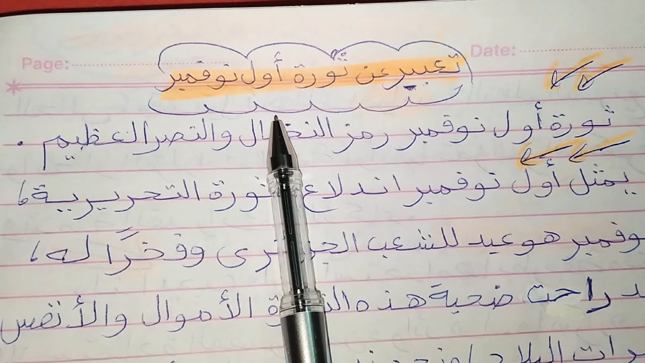 موضوع كبير وافكار كتير حلوة , موضوع تعبير