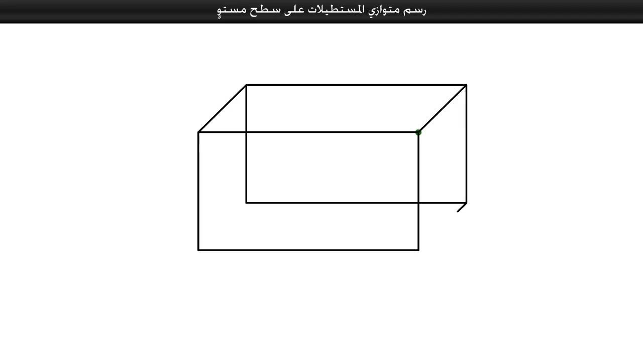 كيفية رسم متوازي المستطيلات , تعليم طريقه الرسم باحتراف