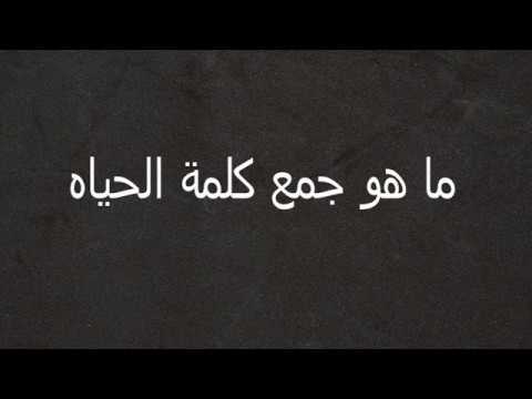 ما هو جمع حياة - هل يمكن جمع كلمة حياة ما هو جمع حياة هل يمكن جمع كلمة حياة